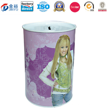 Bucket Shaped Money Box Made by Tin